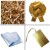 Complete Gift Basket Kit - (20x15x6cm) BAMBOO SHOPPER / GOLD ACCESSORIES