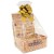 Hamper Gift Basket Kit - 12'' NATURAL HAMPER / GOLD ACCESSORIES