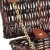 Hamper Gift Basket Kit - 12'' VINTAGE BROWN HAMPER / GREEN ACCESSORIES