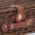 Hamper Gift Basket Kit - 14'' VINTAGE BROWN HAMPER / GOLD ACCESSORIES