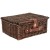 Hamper Gift Basket Kit - 14'' VINTAGE BROWN HAMPER / RED ACCESSORIES