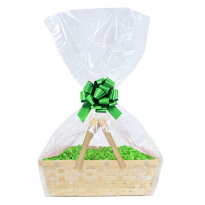 Complete Gift Basket Kit - (20x15x6cm) BAMBOO SHOPPER / GREEN ACCESSORIES