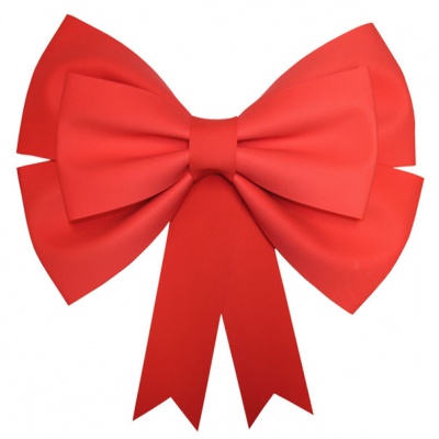 XXL Giant 3D Foam Door Bow - 85cm RED